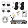 CP Plus NightVision Color 8 CCTV Camera Set 2.4 Megapixel | 4 Dome | 4 Bullet | 1TB HDD | 8CH DVR | CCTV Cable | Power Supply